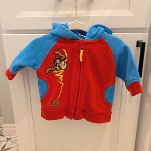 Vintage Y2K Disney Tigger Embroidered Hoodie Zip Sweater